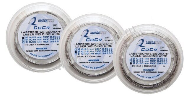 Проволока CoCr для лазерной сварки 0.5mm (2м)
