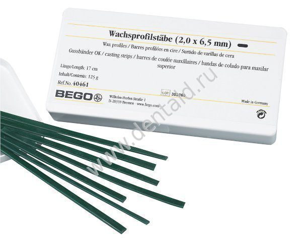 Восковые профили bego Wschsprofilstabe 2x 6.5