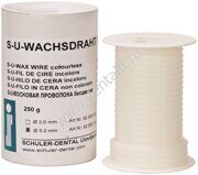 S-U WAX WIRE colourless, extra smooth 5mm (250g)