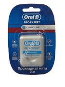 Зубная нить Oral-B Pro-expert clinic Line прохладная мята, 25 м